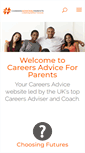 Mobile Screenshot of careersadviceforparents.org