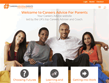 Tablet Screenshot of careersadviceforparents.org